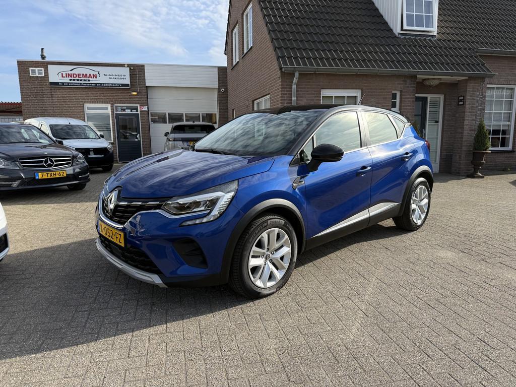 Renault Captur 1.0 TCe Zen Airco Cruise Carplay LED Org. Ned, Auto's, Voorwielaandrijving, Gebruikt, 1165 kg, Blauw