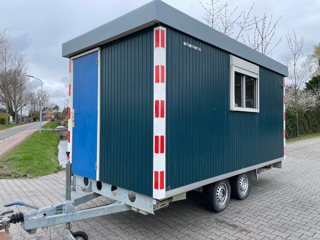 ZGAN snelverkeer tandemas schaftwagen met gaskachel, Doe-het-zelf en Verbouw, Ophalen, Zo goed als nieuw