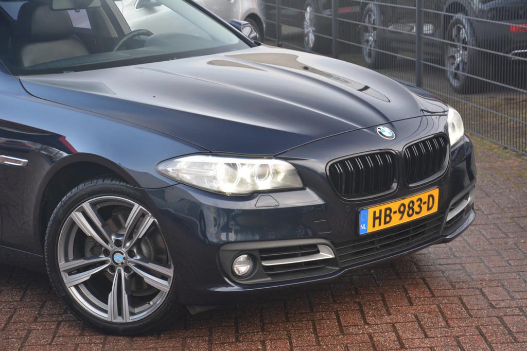 BMW 5 Serie 520i High Executive | Navigatie | Schuif-kanteld, Automaat, Achterwielaandrijving, Gebruikt, Euro 6