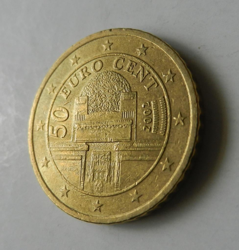 Oostenrijk 50 eurocent 2002, Verzenden, Oostenrijk, 50 cent