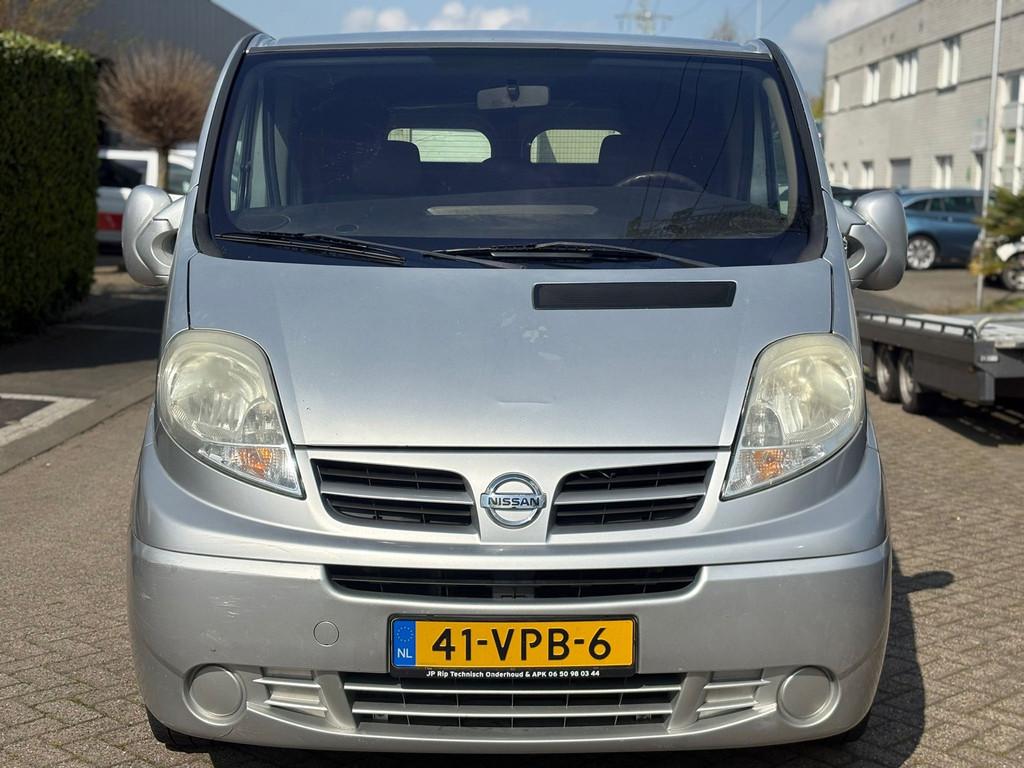 Nissan Primastar 115.29 2.0 dCi 350L Dubbel cabine | Airco |, Auto's, Bestelauto's, Stof, Zwart, Origineel Nederlands, Bedrijf