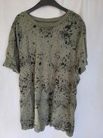 Stoer groen shirt met zwarte 'verf spetters' mt 170 merk H&M, Kinderen en Baby's, Kinderkleding | Maat 170, ., Ophalen of Verzenden