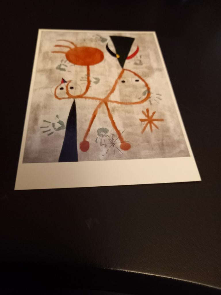 Kunstkaart  Miro . Ongelopen, Verzamelen, Verzenden, 1940 tot 1960, Ongelopen, Sterren en Beroemdheden
