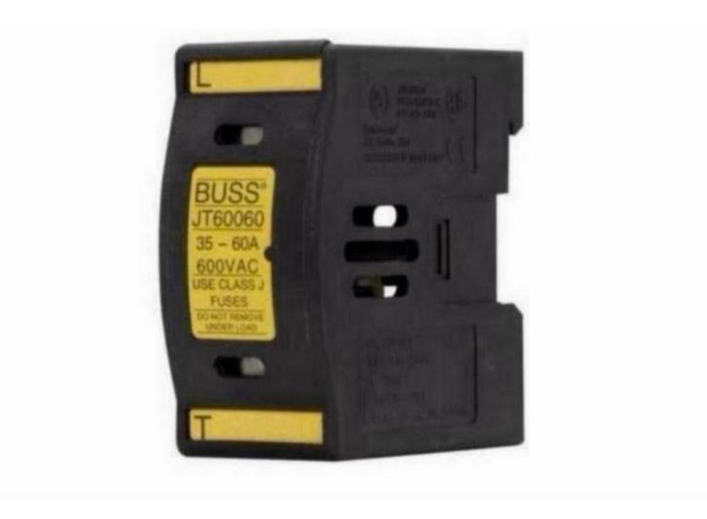 BUSS JT60060 35-60 amp Class J 600 volt Fuse Zekering Holder, Ophalen of Verzenden, Zo goed als nieuw, H, H