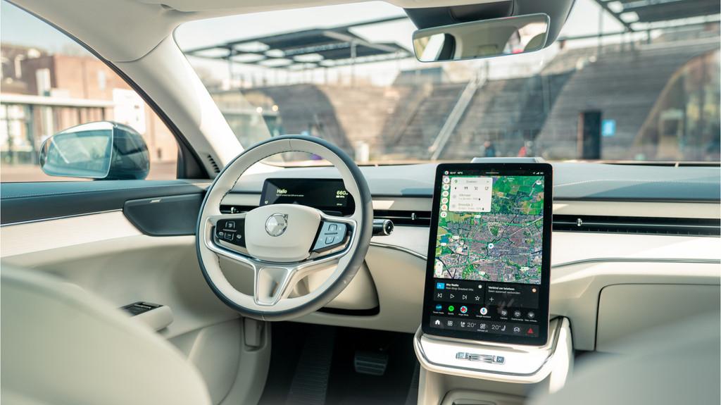 Volvo ES90 Extended Range Ultra / Direct Leverbaar / Luchtve, Auto's, Volvo, Automaat, Achterwielaandrijving, Beige, Blauw