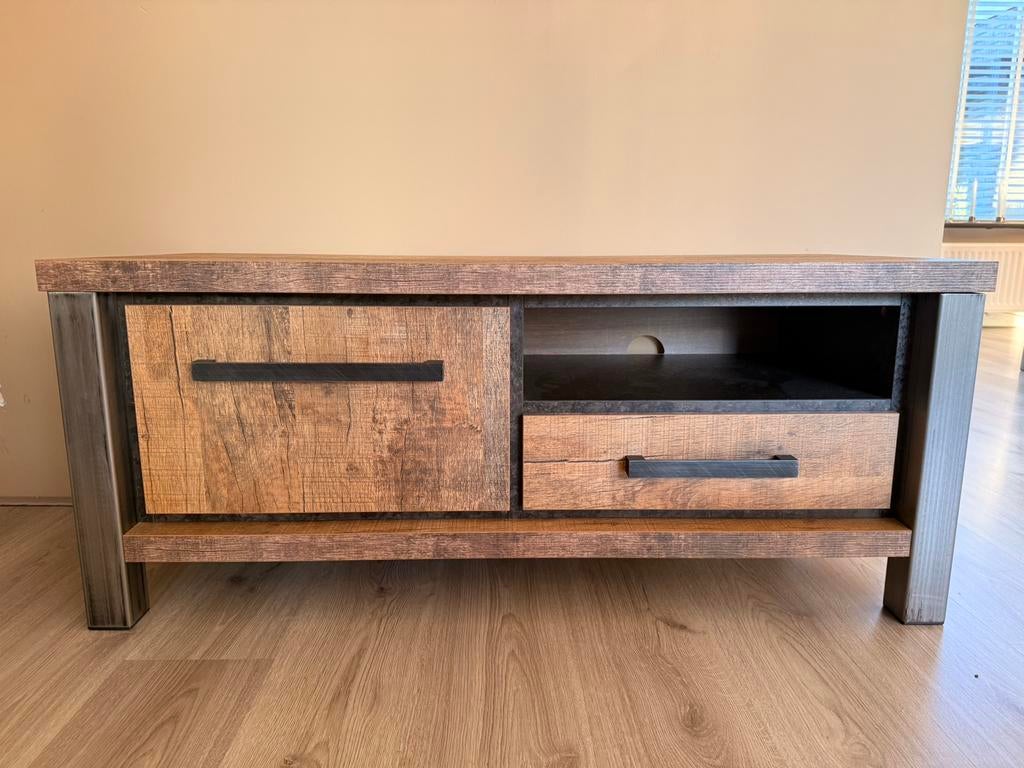 Tv meubel, Huis en Inrichting, Kasten | Televisiemeubels, Ophalen, 100 tot 150 cm, Zo goed als nieuw, Minder dan 100 cm