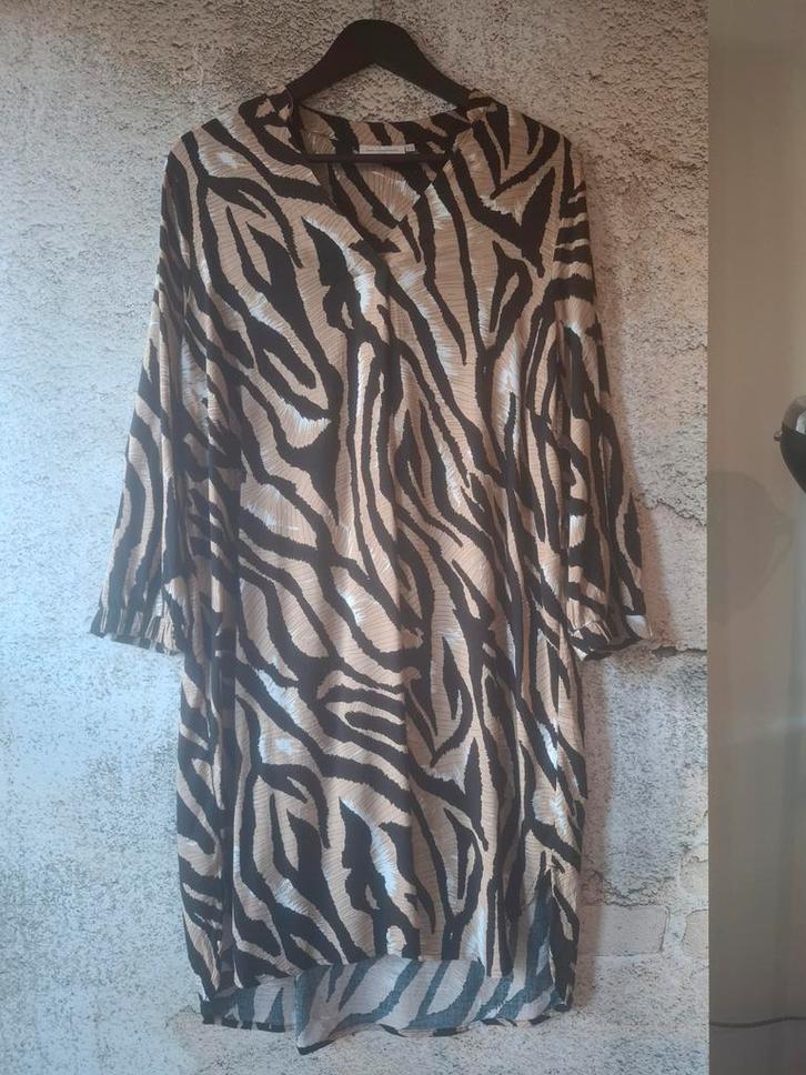 Carmakoma Curve tuniek/jurk met zebraprint maat: 42, Kleding | Dames, Jurken, Nieuw, Maat 42/44 (L), Zwart, Boven de knie, Ophalen of Verzenden
