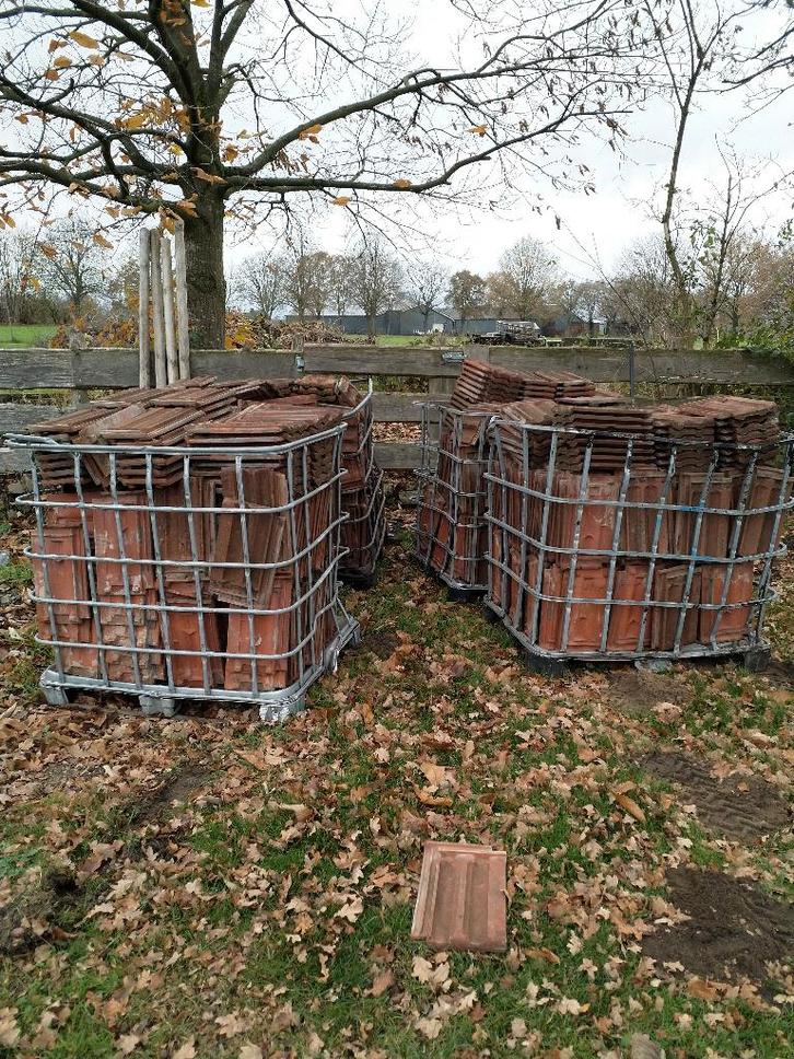 Rode Mulden dakpan, gevel-/kantpan, nokvorst, ventilatiepan, Doe-het-zelf en Verbouw, Dakpannen en Dakbedekking, Gebruikt, Dakpannen