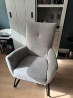 Hoge fauteuil gekocht bij de fabrikant DYYK  zgn + voetbank, Ophalen, Zo goed als nieuw, Eén, Stof