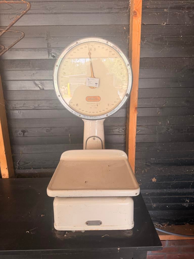 Antieke Berkel Winkelweegschaal - Vintage Weegschaal, Winkelweegschaal, Ophalen of Verzenden, Gebruikt, Minder dan 10 kg