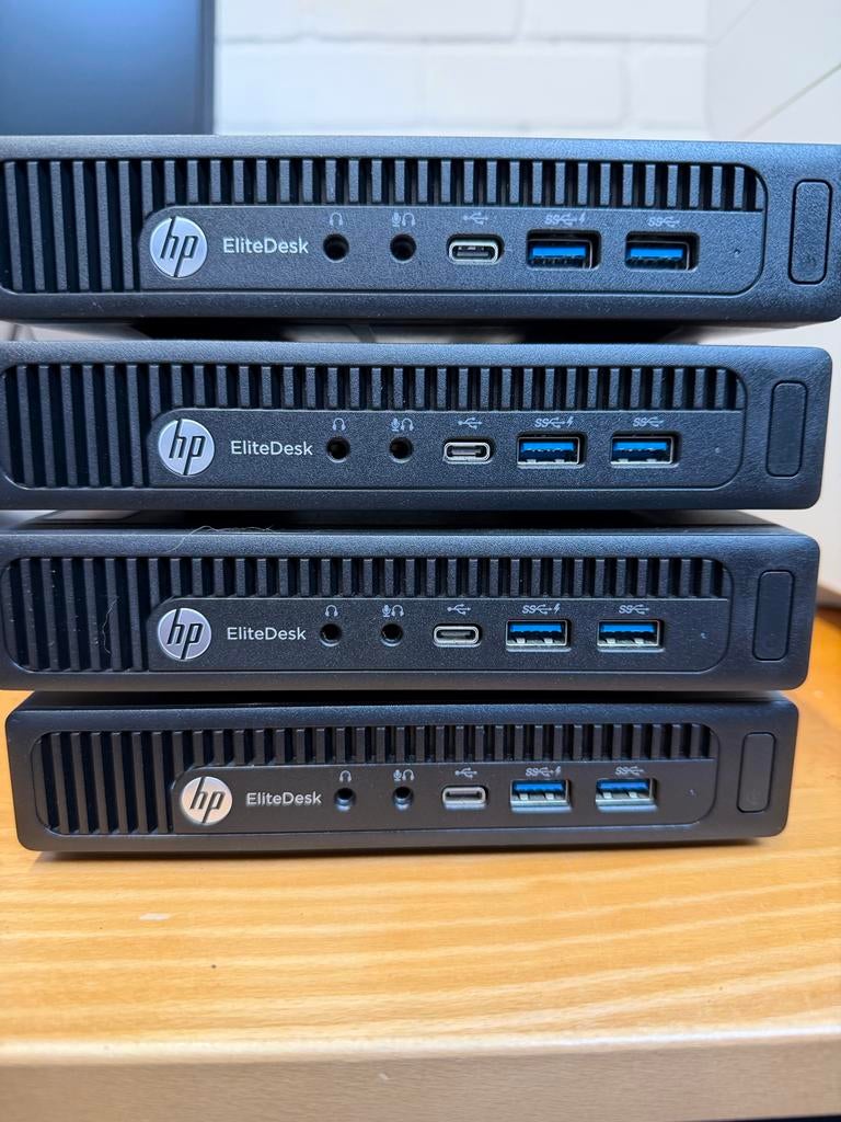 HP Elitedesk 800 G2 35W Mini PC's - 3x Nieuw, 1x Zonder SSD/, Ophalen of Verzenden, Nieuw, SSD