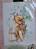 STUDIOLIGHT ROMANTIC MOMENT STEMPEL DAME CLEARSTAMP JOURNAL, Hobby en Vrije tijd, Stempelen, Ophalen of Verzenden, Nieuw, Clearstamp