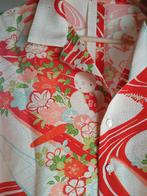 Handgemaakte Japanse Zomer kimono Blouse Rood, Ophalen of Verzenden