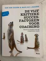 MRT DE VIJF KRITIEKE SUCCESFACTOREN VOOR COACHING, Ophalen of Verzenden, Zo goed als nieuw, Marijke Lingsma; Ger van Doorn