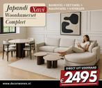 Woonkamer set Bankstel Tafel 4 stoelen v.a. €1795,-, Ophalen, Nieuw, Overige materialen, Japandi
