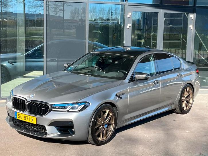 BMW 5-Serie M5 600pk Xdrive Aut. 2018 Grijs, Auto's, BMW, Bedrijf, 5-Serie, 360° camera, 4x4, ABS, Achteruitrijcamera, Adaptieve lichten