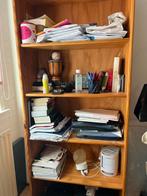 Houten boekenkast met 5 planken, Ophalen, Met plank(en), Gebruikt, 50 tot 100 cm