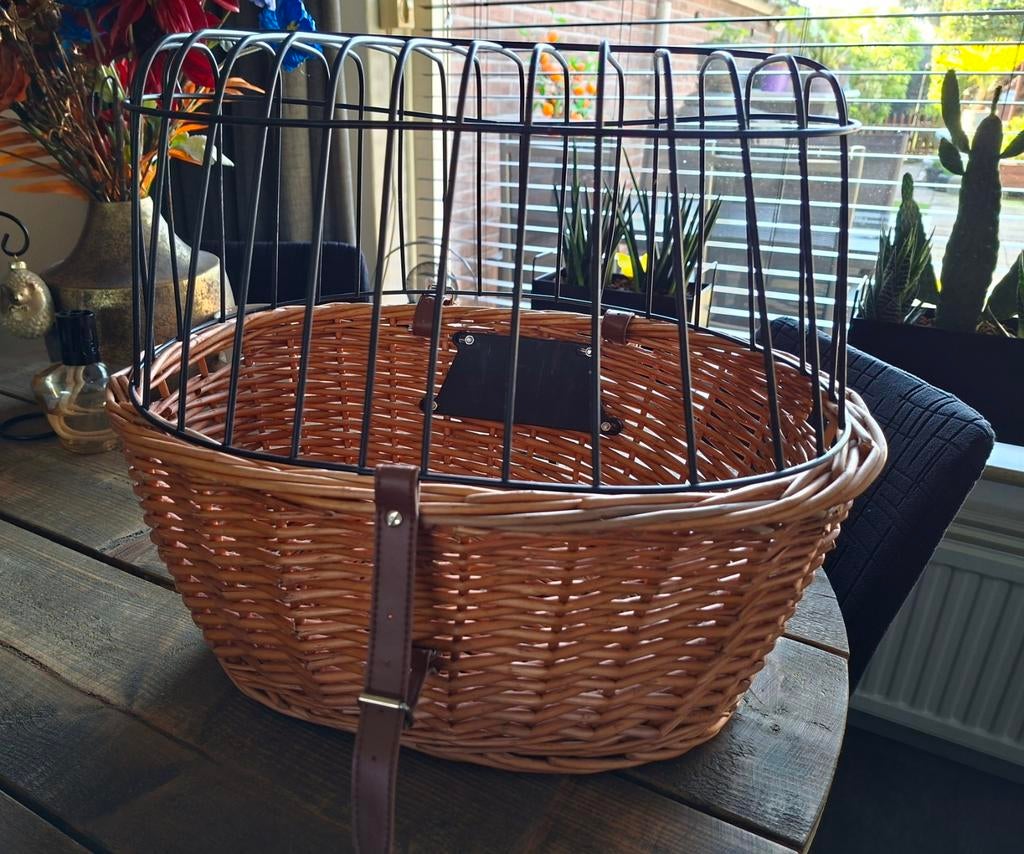 Hondenfietsmand, Ophalen of Verzenden, Zo goed als nieuw, Fietsmand, Stuurbevestiging