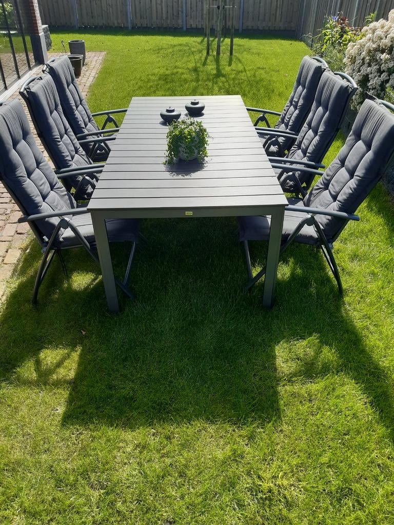 Bellagio Fidenza Dinning Tuintafel, Ophalen, Zo goed als nieuw, Rechthoekig, Aluminium