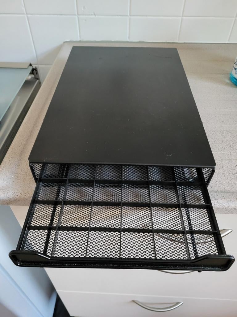 Nespresso cuphouder lade, Ophalen, Zwart, Metaal, Overige merken