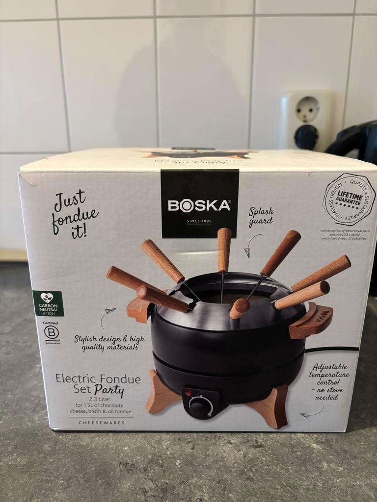 Boska elektrische fondueset, Ophalen, Zo goed als nieuw, Elektrisch, Fondueset