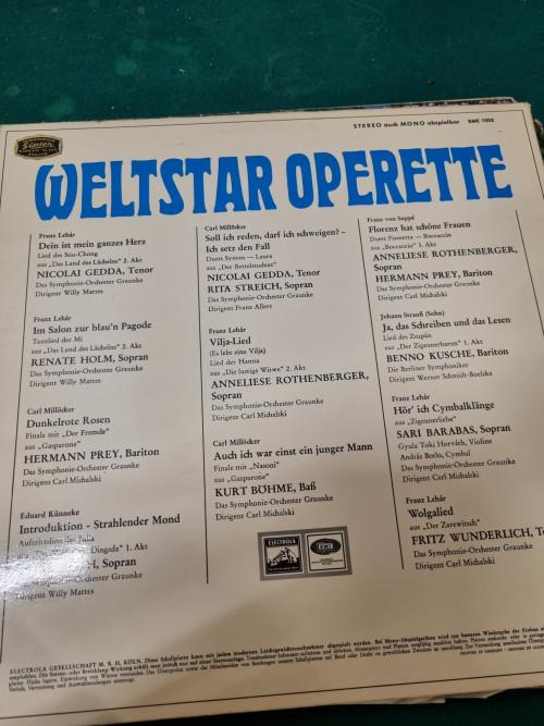 lp welt star operette, Ophalen of Verzenden