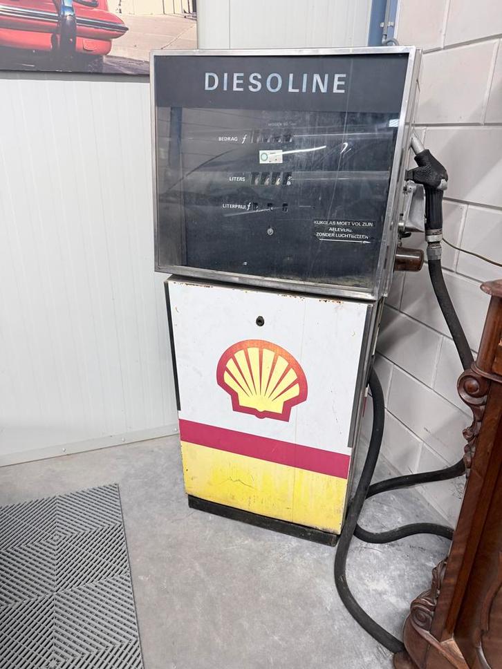 Vintage Shell Diesoline Benzinepomp - Decoratie Pomp, Antiek en Kunst, Curiosa en Brocante, Ophalen
