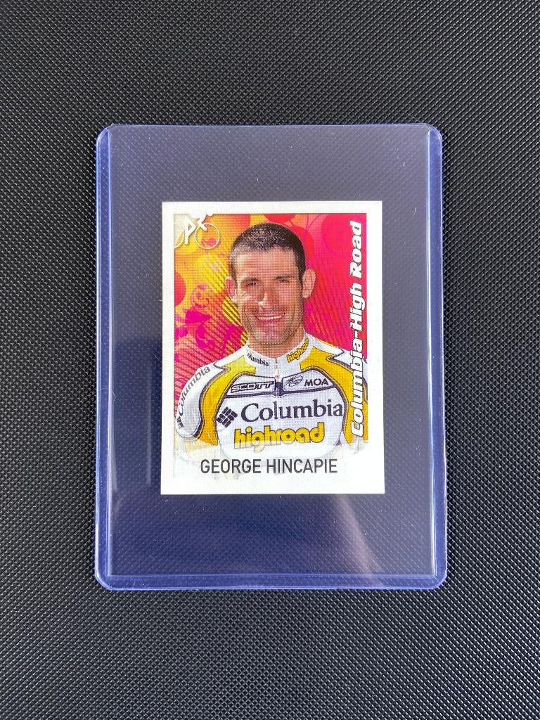 George Hincapie Panini Sprint 2009 Sticker Columbia Highroad, Verzenden, Zo goed als nieuw, Overige sporten, Poster, Plaatje of Sticker