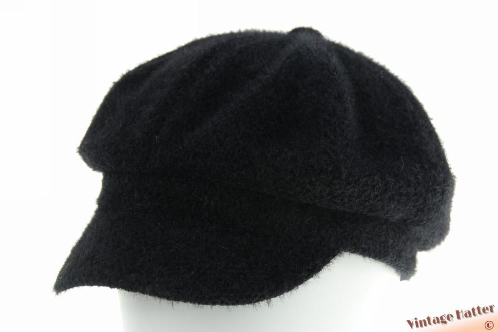 Ballonpet zwart imitatie angora 57 nieuw gratis verzenden NL, Ophalen of Verzenden, Nieuw, 56 of 57 cm (M, 7 of 7⅛ inch), Pet