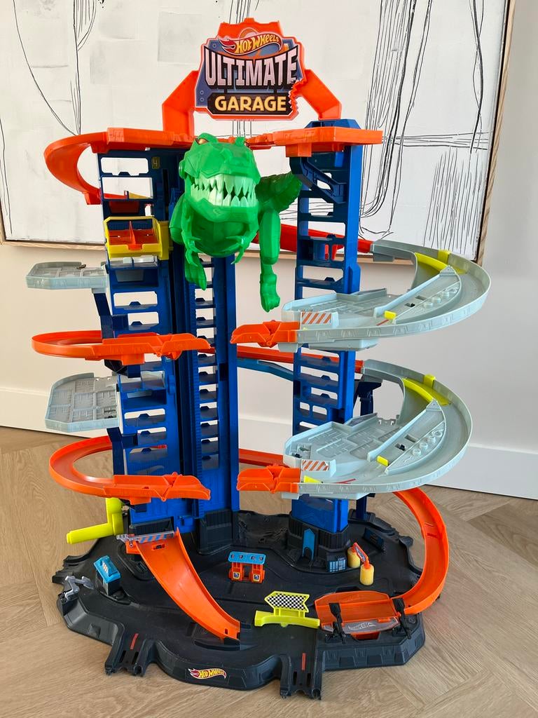 Hotwheels Ultimate garage dino, Ophalen, Zo goed als nieuw