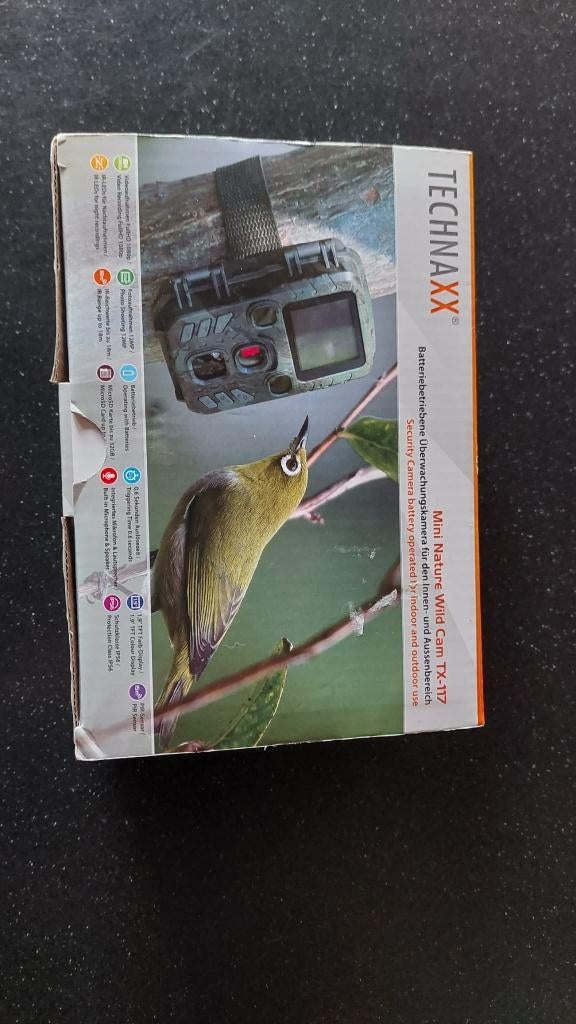 Technaxx TX-117 draadloze mini wildcamera - nieuw in doos!, Audio, Tv en Foto, Videobewaking, Ophalen of Verzenden, Nieuw, Buitencamera