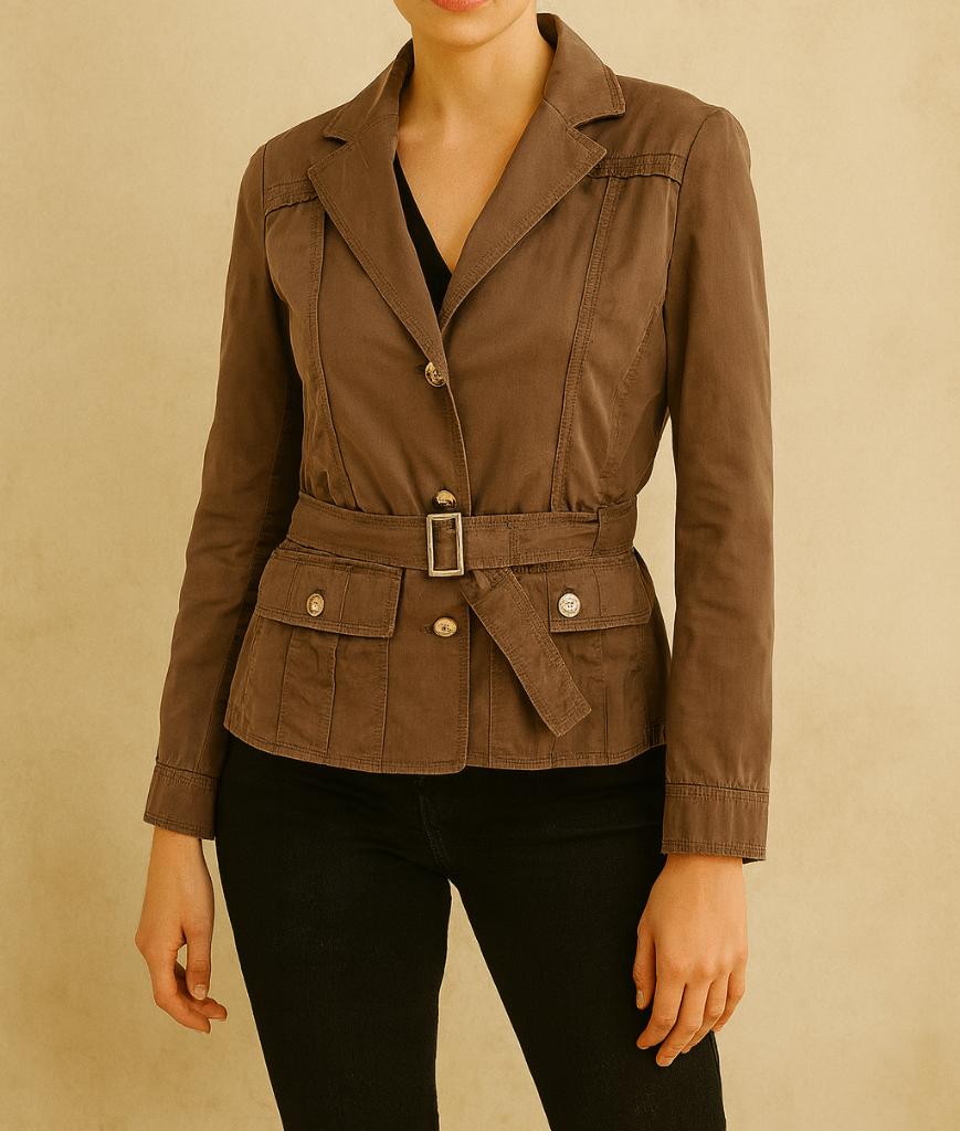 Hugo Boss safari style blazer maat S, Overige kleuren, Ophalen of Verzenden, Jasje, Maat 36 (S)