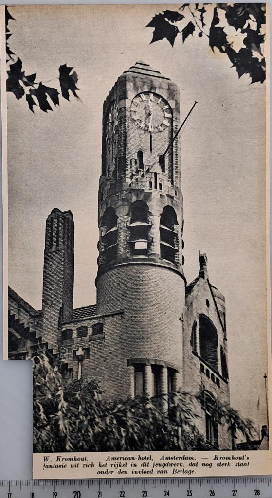 Amsterdam 1941, het American-hotel van arch. W. Kromhout, Verzenden, 1940 tot 1960, Gebruikt, Gebouw