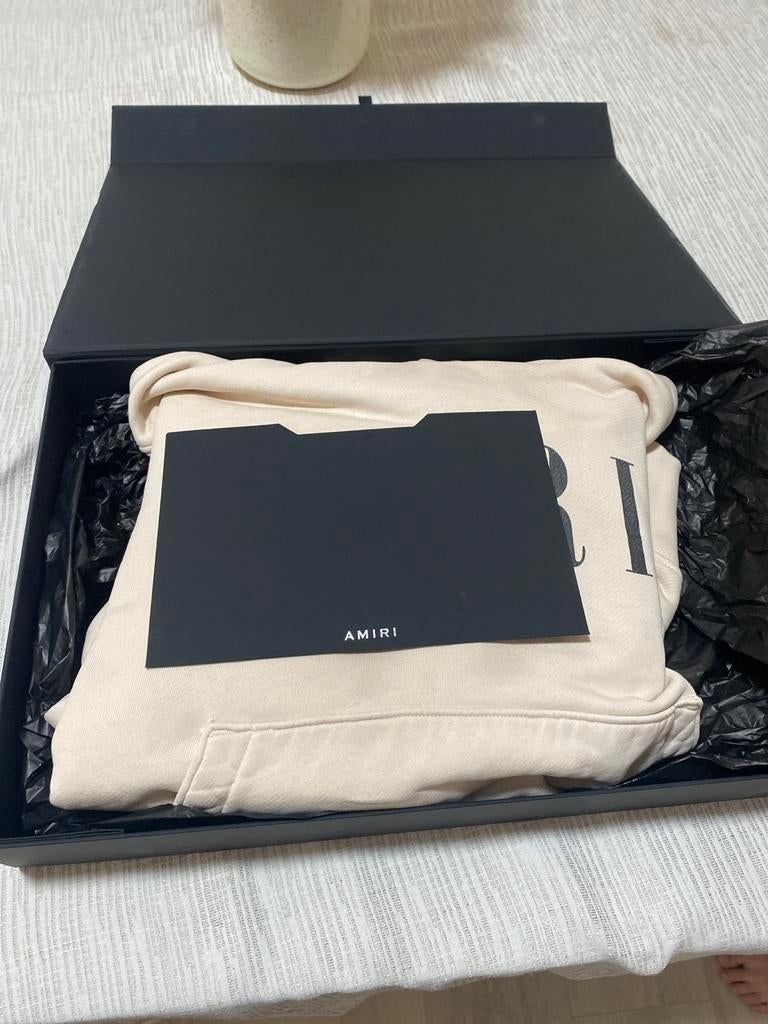 Originele Amiri hoodie, Ophalen of Verzenden, Zo goed als nieuw, Overige maten, Beige