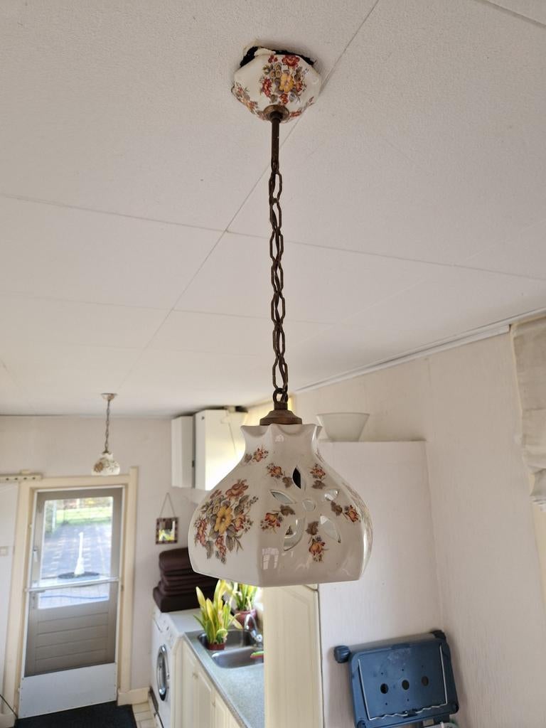 Vintage Hang lamp 2x, Ophalen of Verzenden
