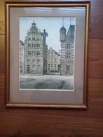 Litho Paul Bodifee - Huis met de Drie Haringen te Deventer, Ophalen of Verzenden