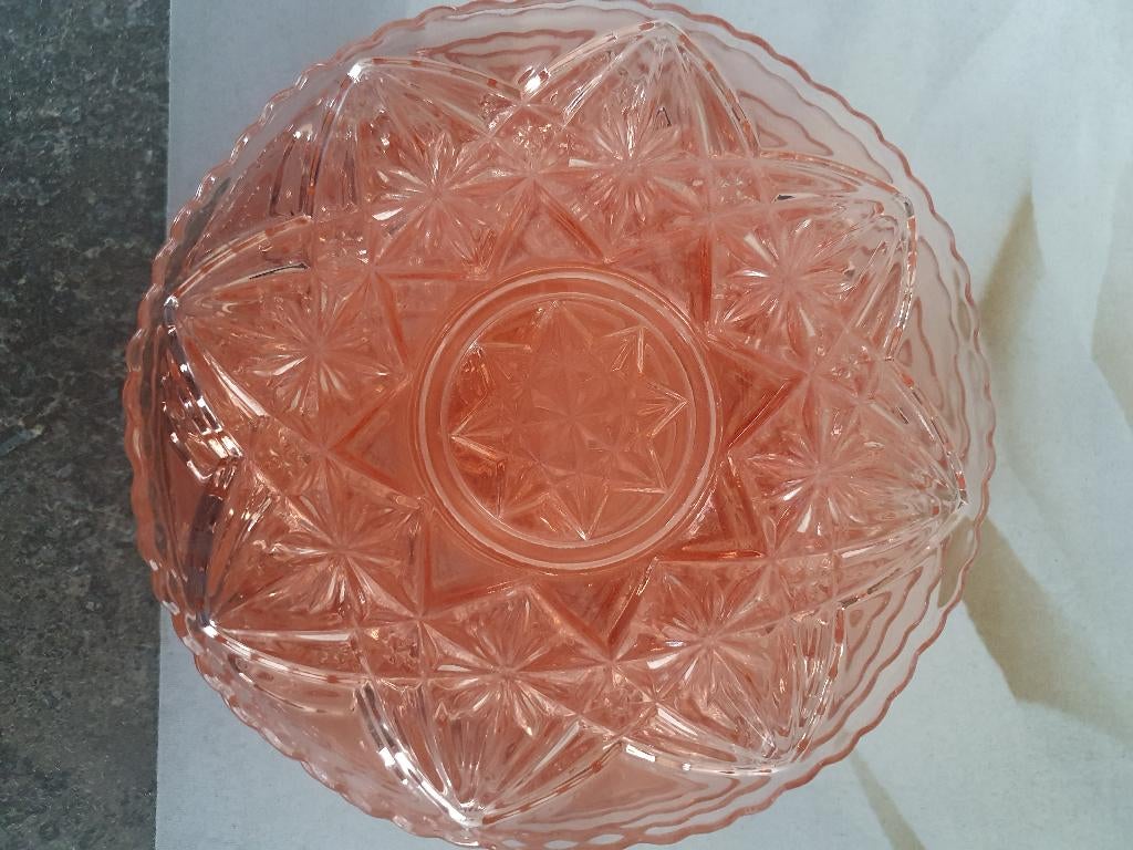 7 gebaksbordjes, Antiek en Kunst, Antiek | Glas en Kristal, Ophalen of Verzenden