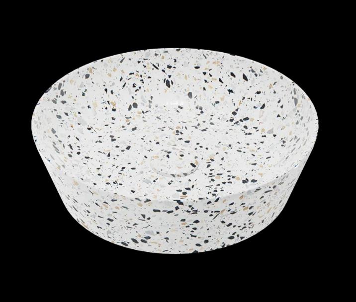 Terrazzo waskom, badkamer, wastafel, Doe-het-zelf en Verbouw, Sanitair, Ophalen, Zo goed als nieuw, Wastafel