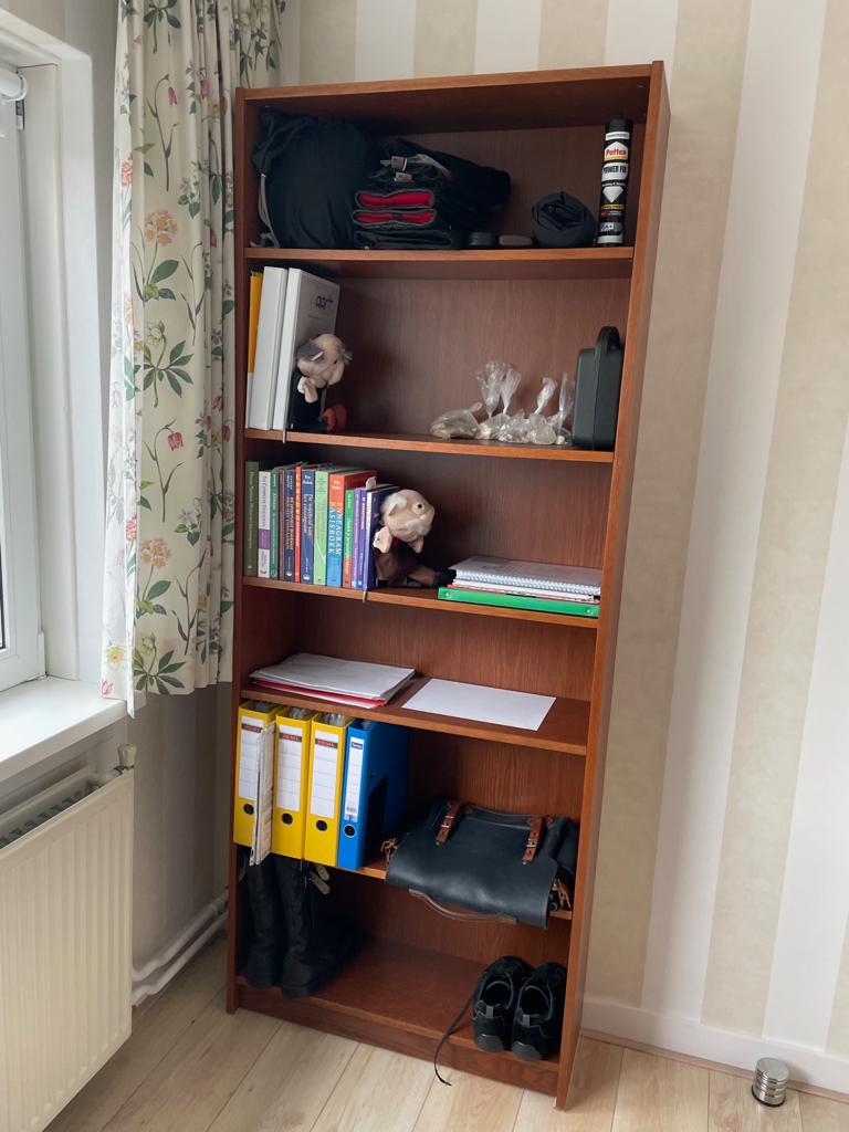 Ikea Billy eiken fineer, Ophalen, Met plank(en), Gebruikt, 200 cm of meer