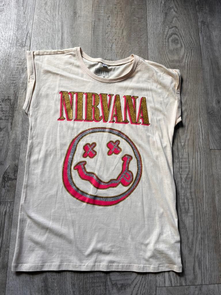 Nirvana shirt maat S NIEUW, Ophalen of Verzenden, Nieuw, Maat 36 (S), Korte mouw