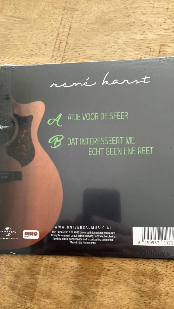 Vinyl single rene karst 2026, Limited edition, 7 inch, Single, 2020 tot heden