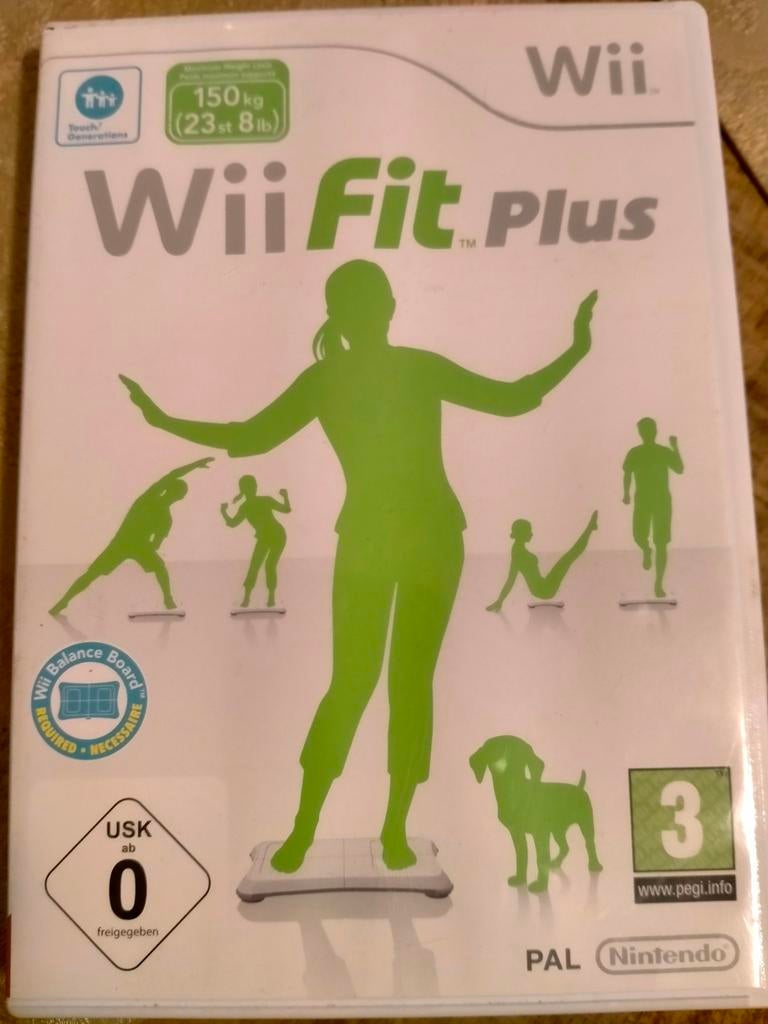 Wii Fit Plus met boekjes - Leuke spelletjes (alleen ophalen), Ophalen, 1 speler, Zo goed als nieuw, Vanaf 3 jaar