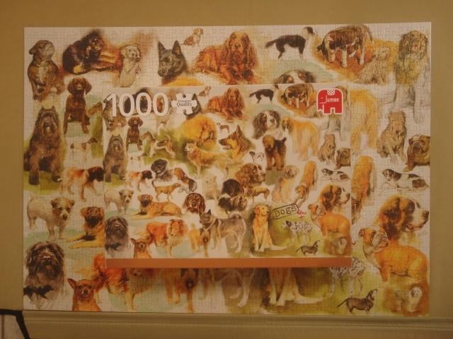 Te koop: Legpuzzel "Dogs" van Jumbo, Ophalen of Verzenden, 500 t/m 1500 stukjes, Zo goed als nieuw, Legpuzzel