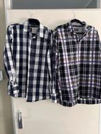 2 nette geruite overhemden - GCM Sports & B.Bocelli, Kleding | Heren, Ophalen of Verzenden, Gedragen, Blauw, Halswijdte 39/40 (M)