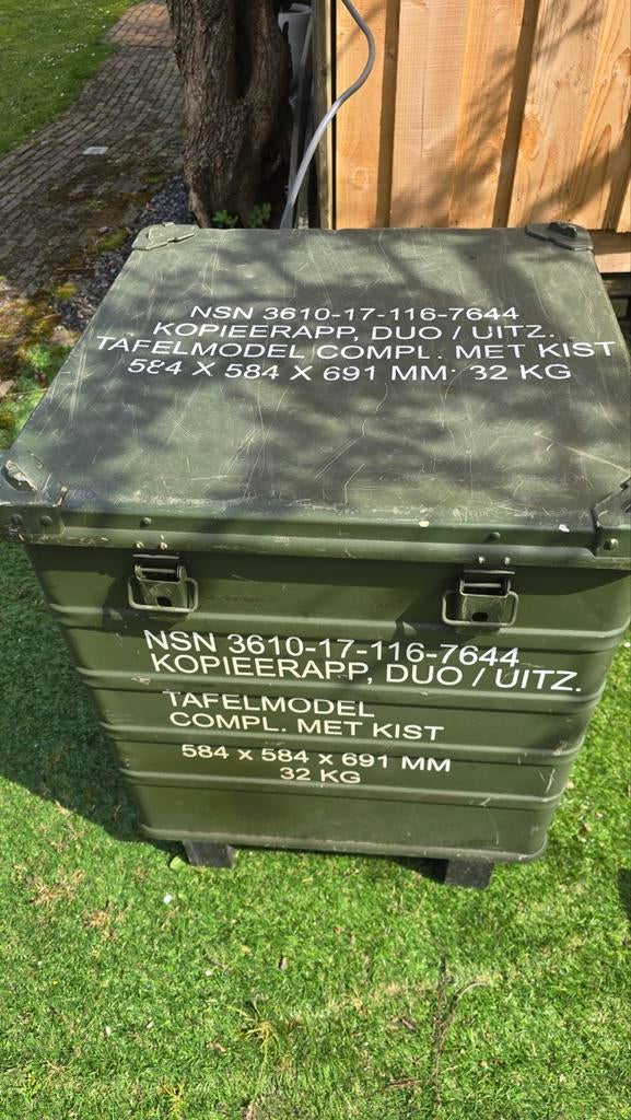 Zarges legerkist outdoor 58x58x69, Verzamelen, Militaria | Algemeen, Ophalen, Landmacht, Nederland