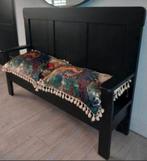 Antieke mat zwarte kinder bank, Antiek en Kunst, Ophalen