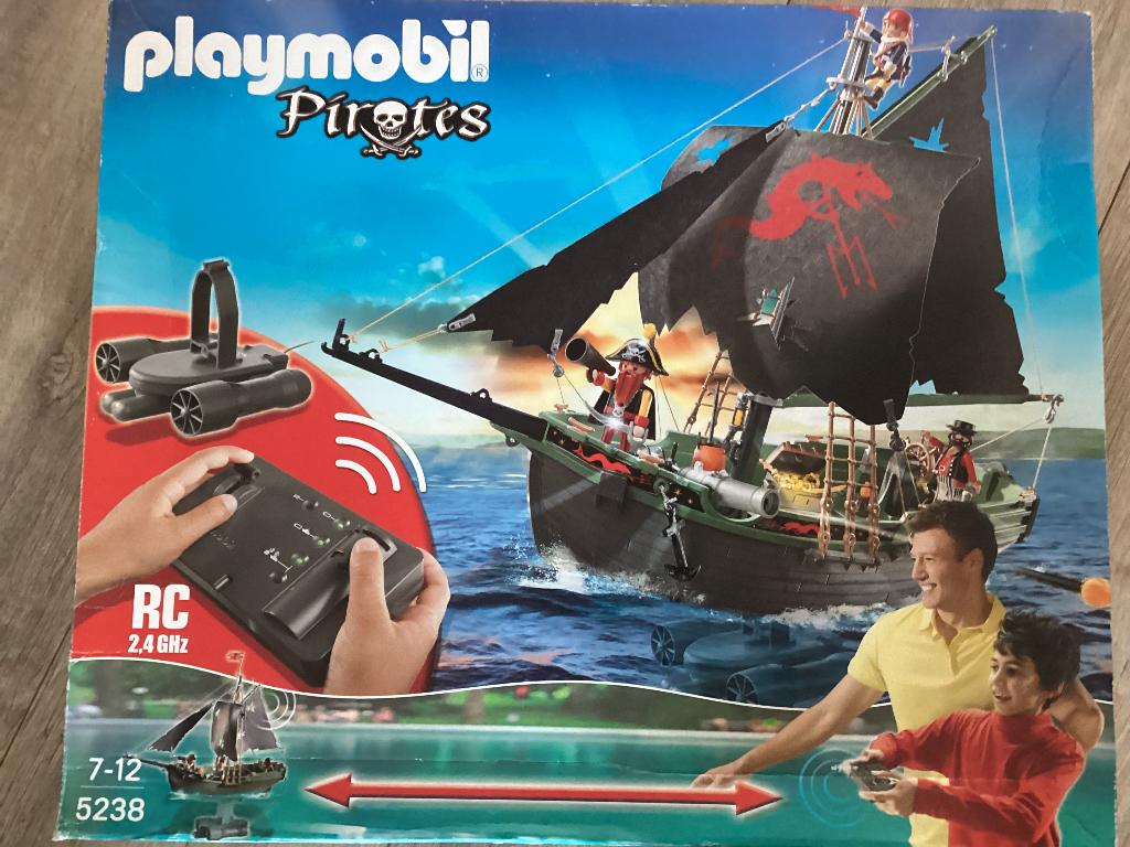 Piratenschip 5238 met motor en afstandsbediening compleet, Ophalen of Verzenden, Zo goed als nieuw, Complete set