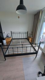 IKEA Bedframe 160x200, Huis en Inrichting, Ophalen, Gebruikt, Zwart, Tweepersoons