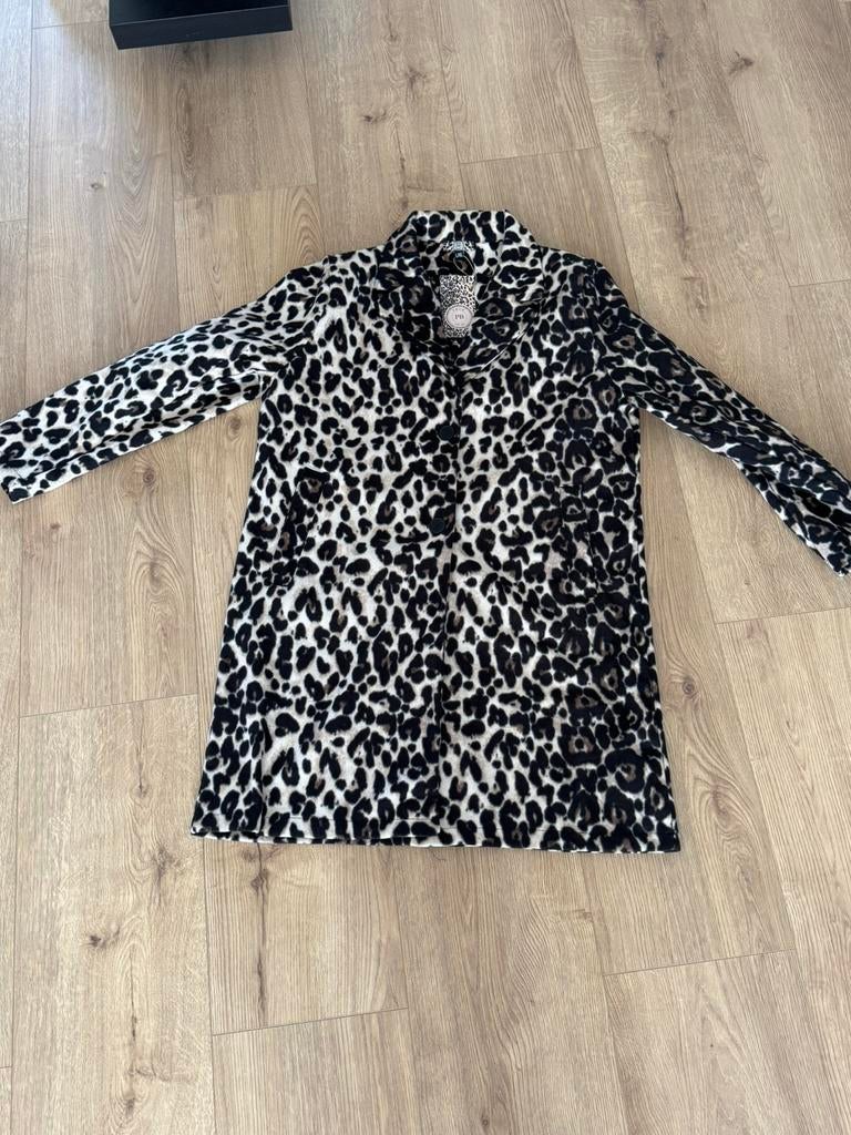 Panter jas en Vest XL, Kleding | Dames, Jassen | Winter, Ophalen, Zo goed als nieuw, Maat 46/48 (XL) of groter, Zwart