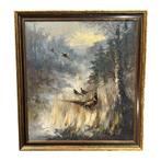 John Bévort (1917-1996) - Fazanten in het bos, Ophalen of Verzenden